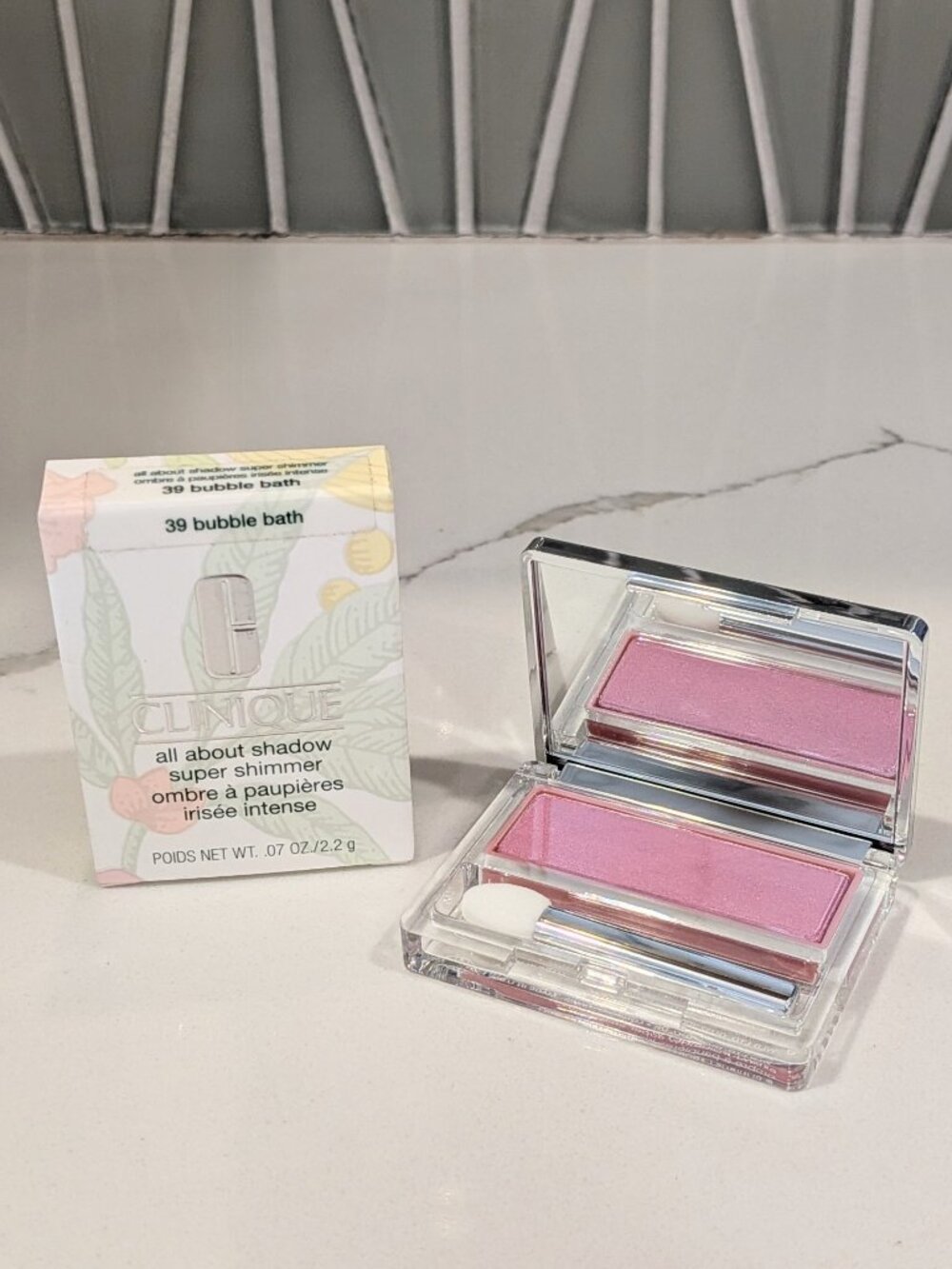 Clinique All About Shadow Super Shimmer Bubble Bath Eyeshadow 0.07oz./2.2g NEW